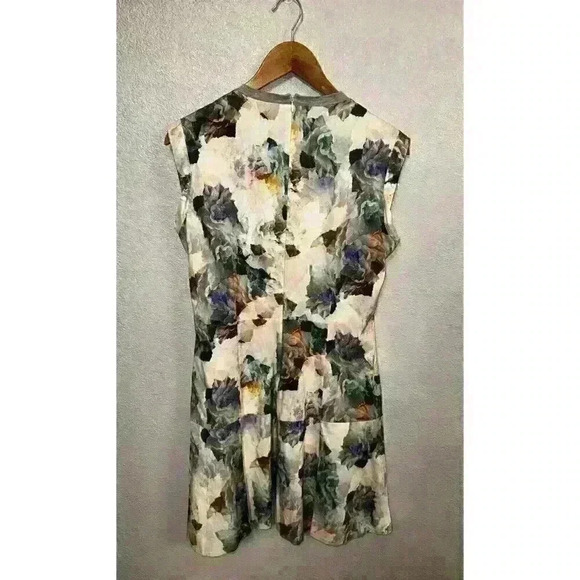 Rebecca Taylor Enchanted Garden Drop Waist Floral Print Dress Sz 8 - Picture 5 of 8